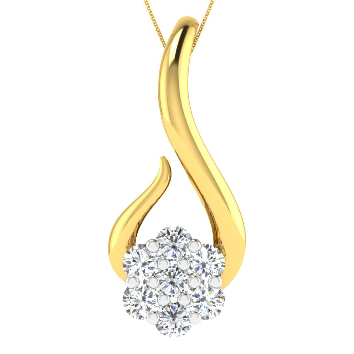 Enchanted Elegance Diamond Pendant 18K