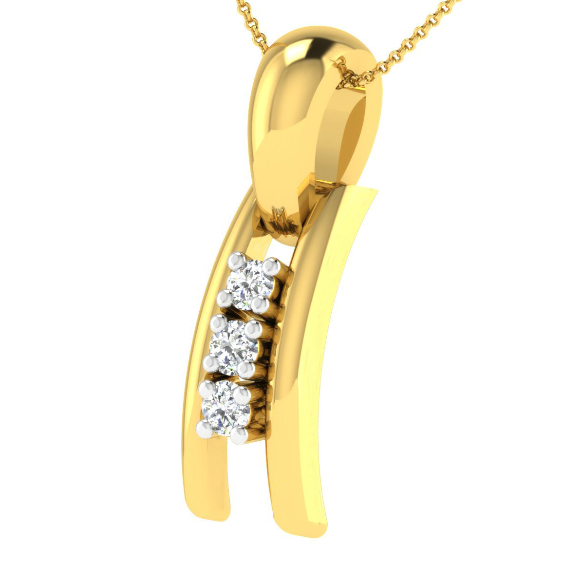 Moonlit Majesty Diamond Pendant 18K