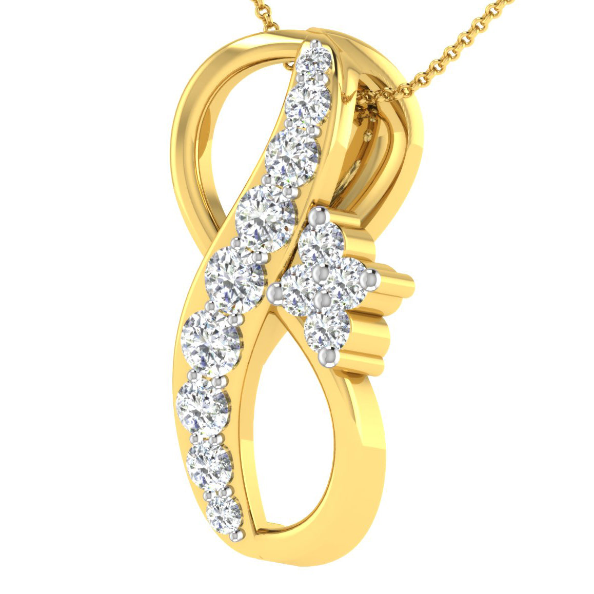 Ethereal Essence Diamond Pendant 18K