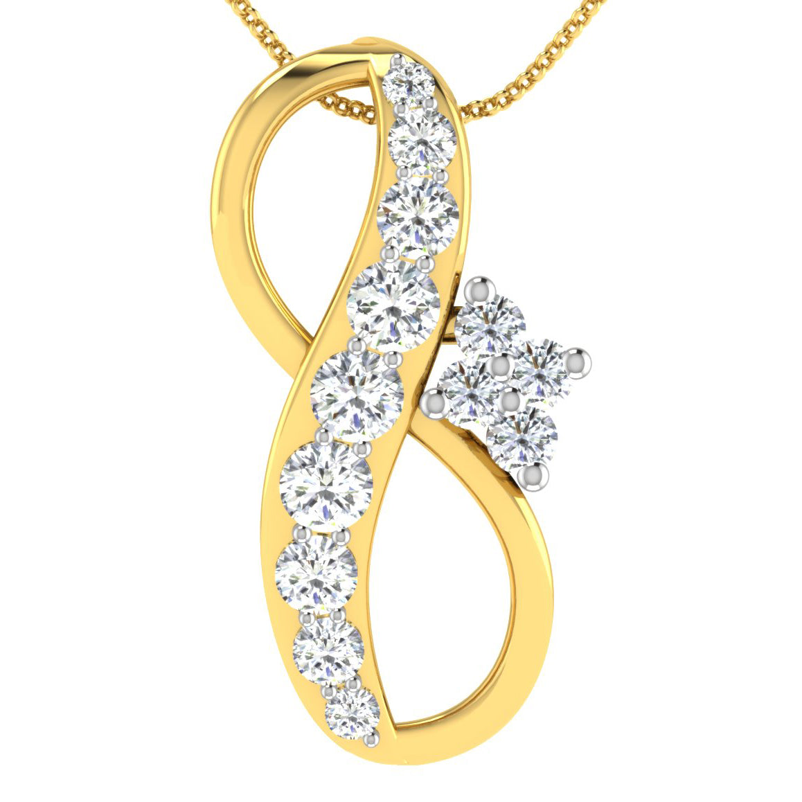 Ethereal Essence Diamond Pendant 18K