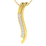 Luminous Lotus Diamond Pendant