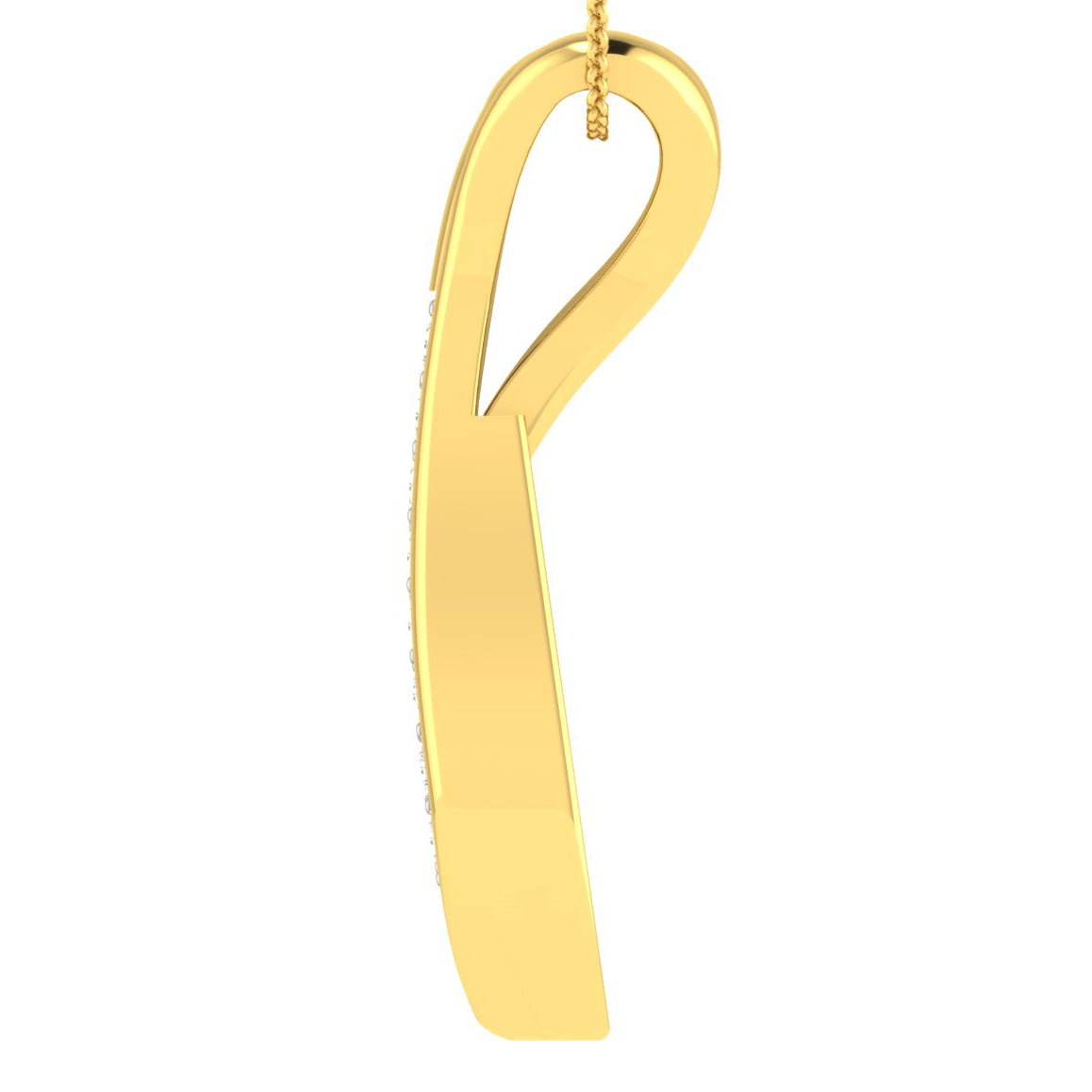 Luminous Lotus Diamond Pendant 18K