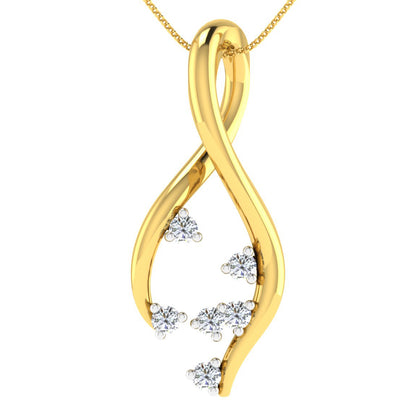 Sparkling Stardust Diamond Pendant 18K