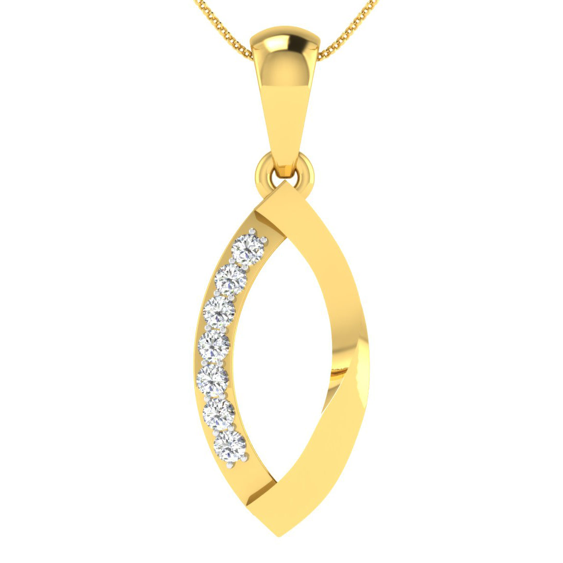 Whispering Whimsy Diamond Pendant 18K