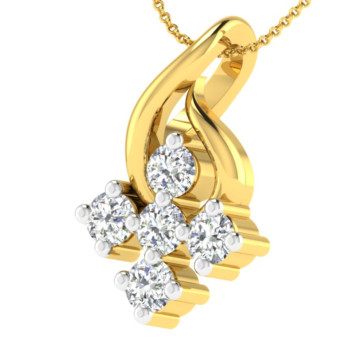 Mystic Moonbeam Diamond Pendant