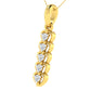 Enigmatic Echo Diamond Pendant 18K