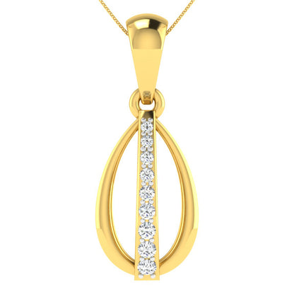 Cosmic Charm Diamond Pendant 18K