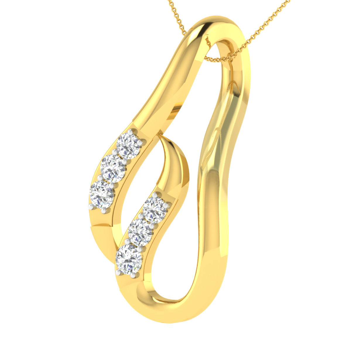 Radiant Reverie Diamond Pendant 18K