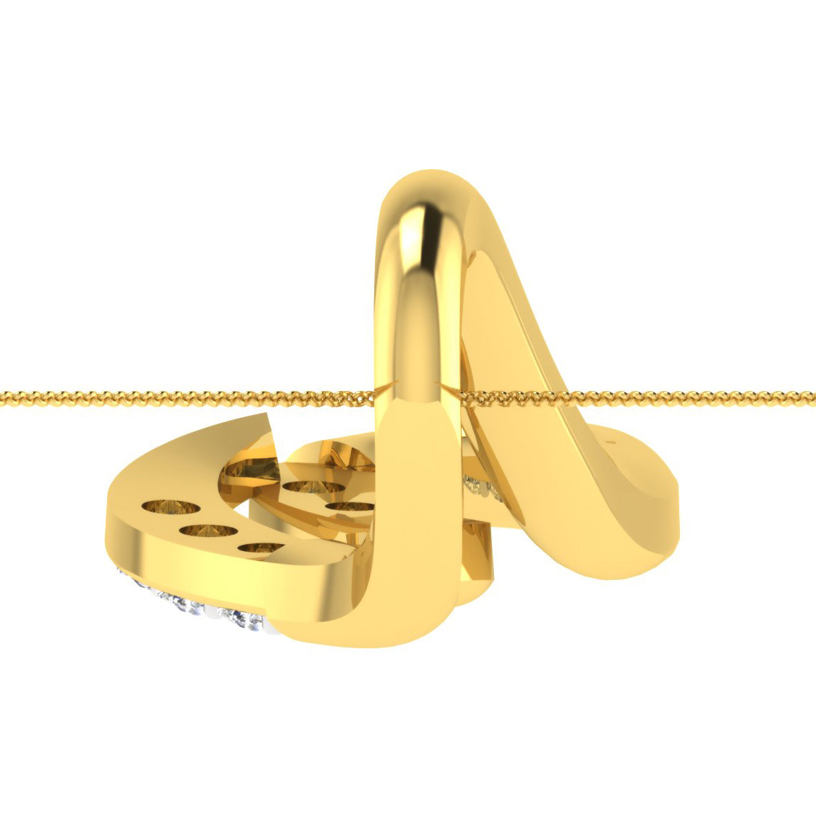 Radiant Reverie Diamond Pendant 18K
