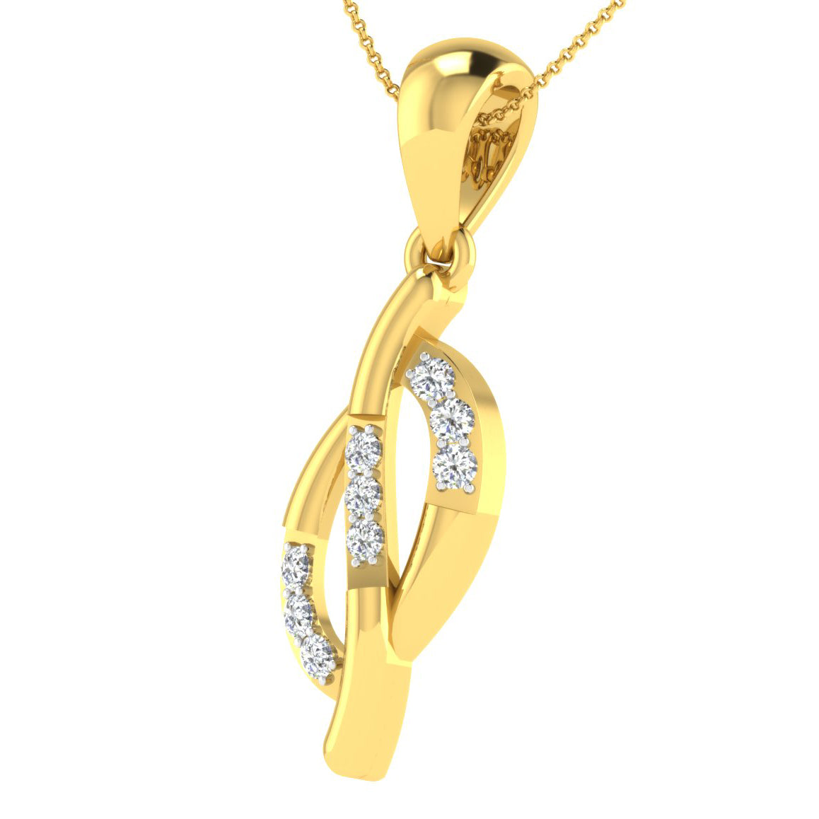 Enchanted Eden Diamond Pendant 18K