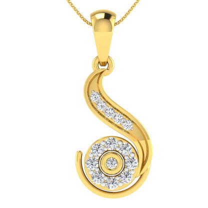 Luminous Diamond Pendant 18K