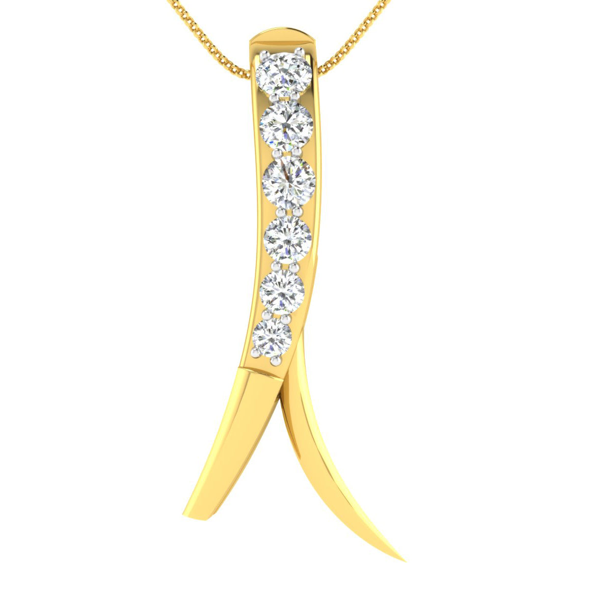 Soliloquy Diamond Pendant 18K