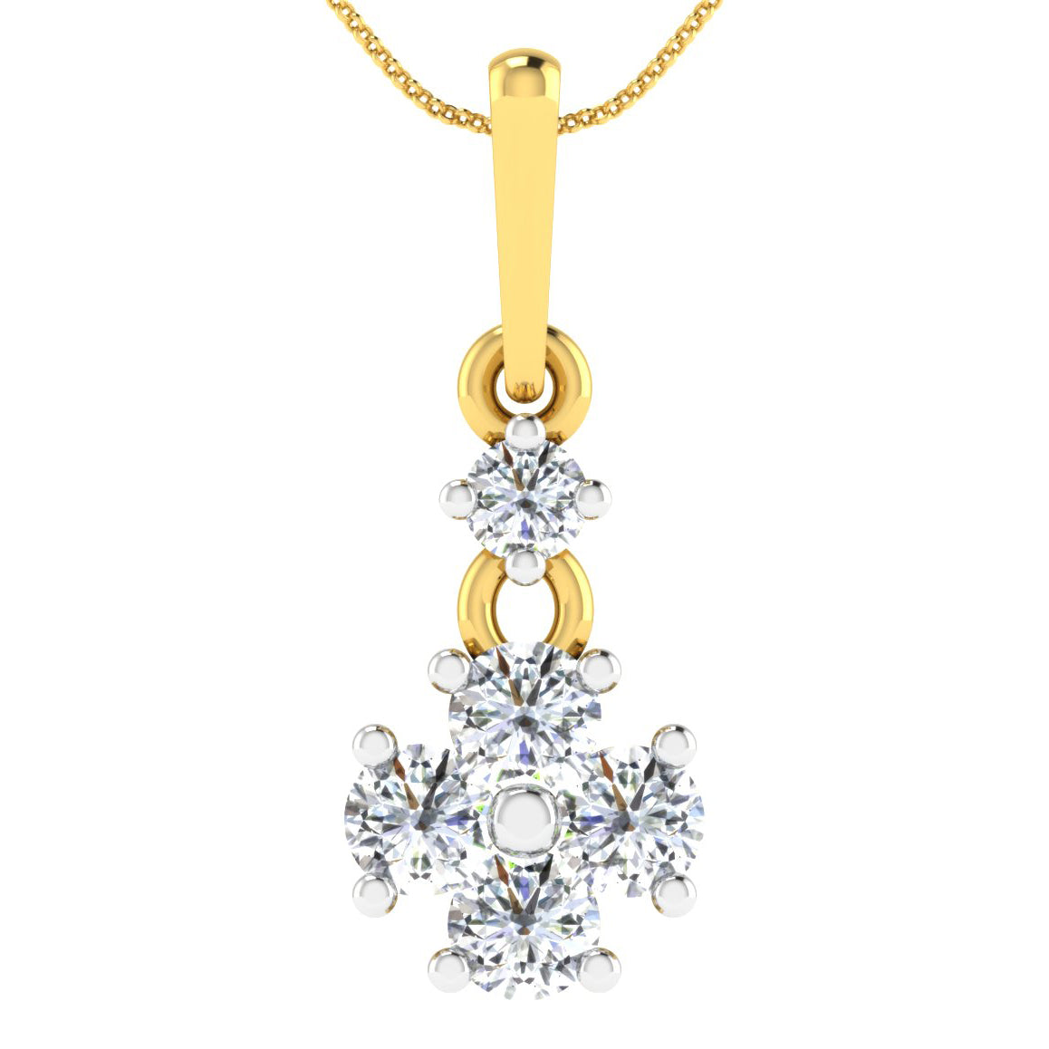 Floral Diamond Pendant