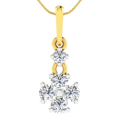 Floral Diamond Pendant