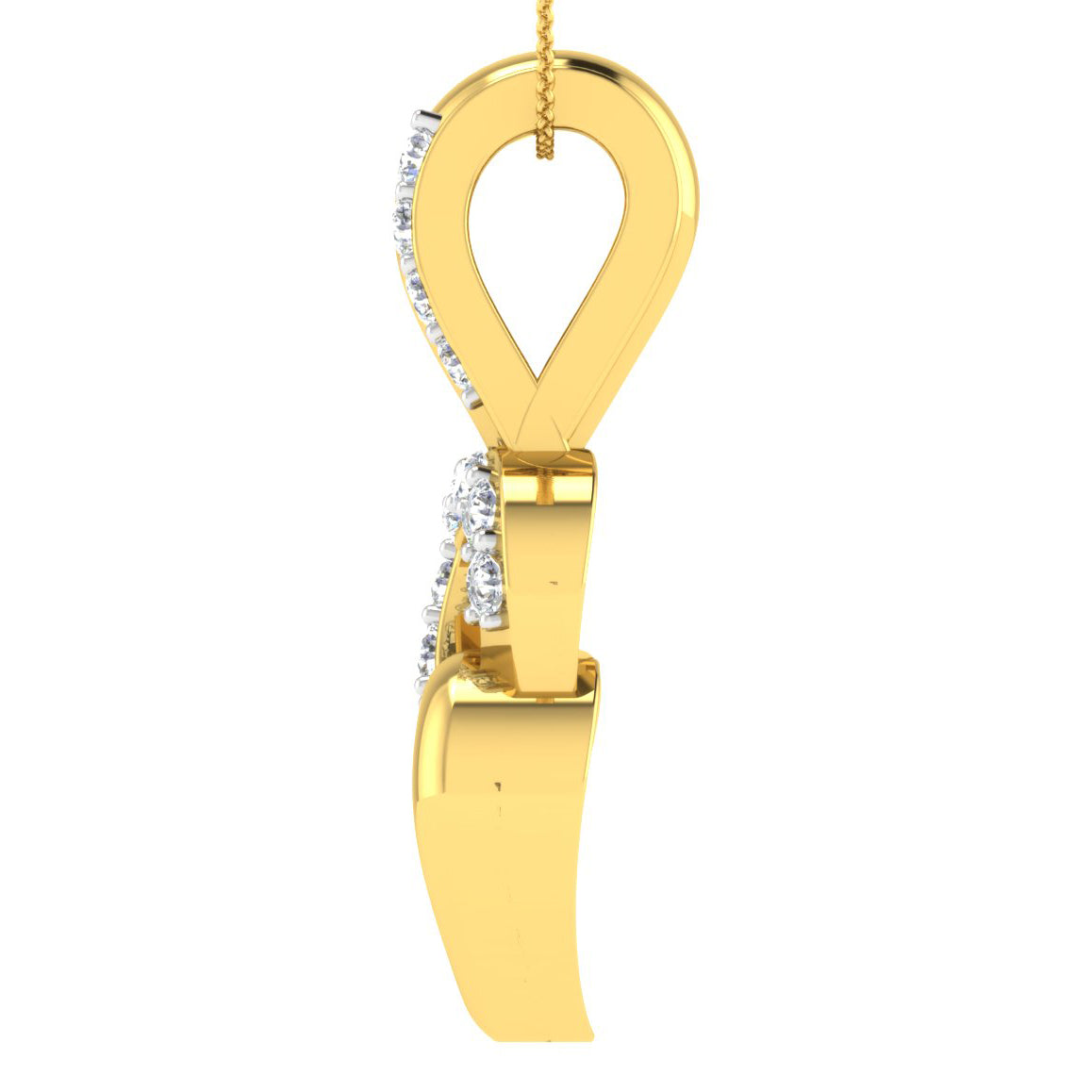 Cosmic Diamond Pendant 18K