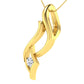 Lotus Diamond Pendant 18K