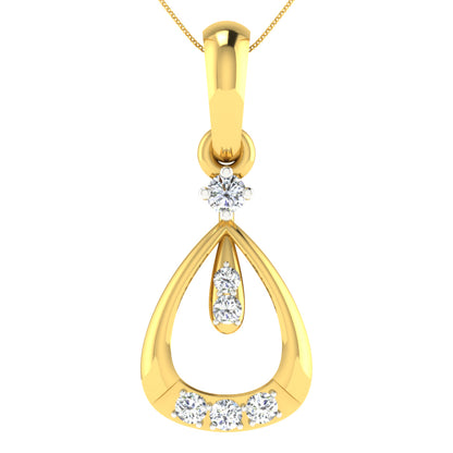 Gleaming Galaxy Diamond Pendant 18K
