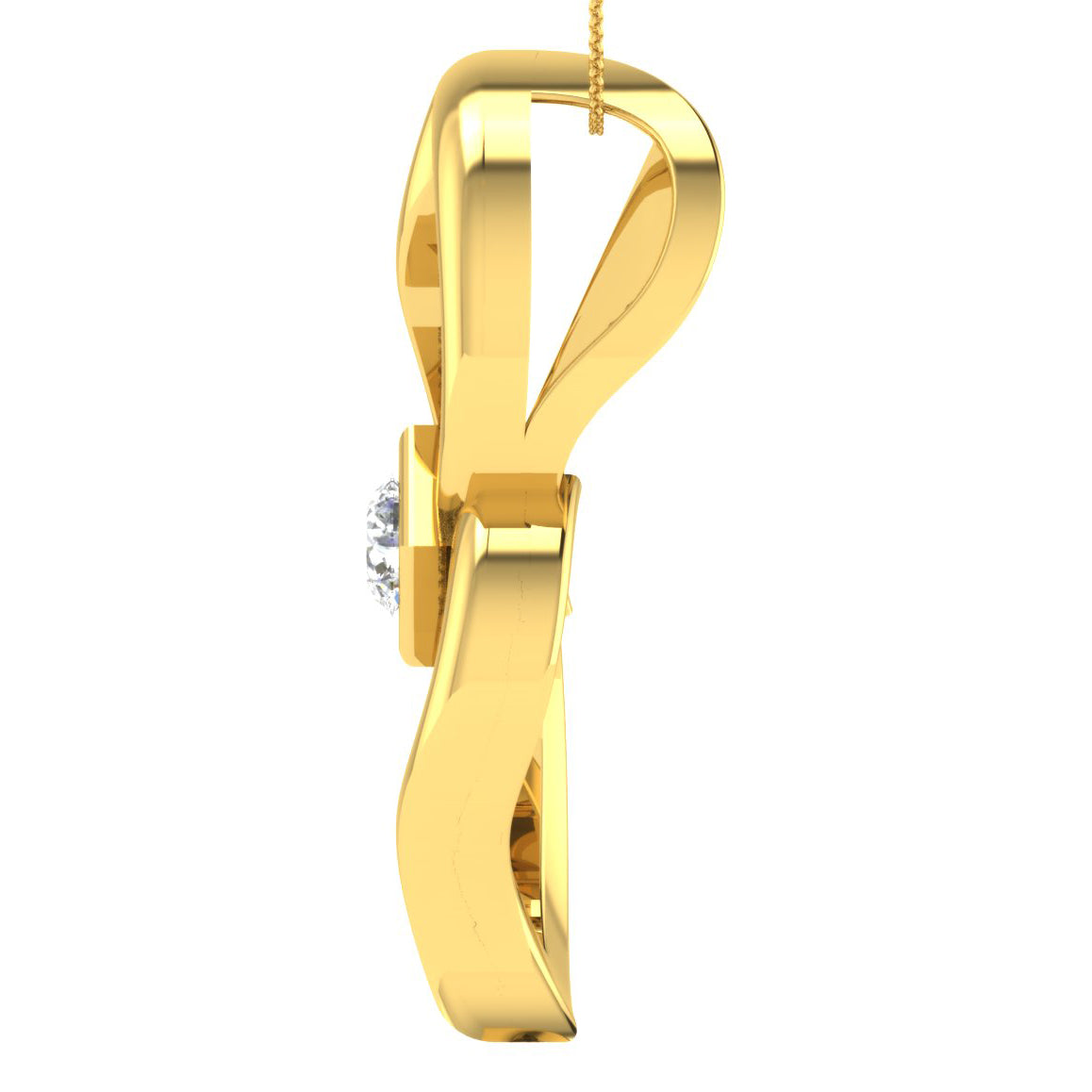 Tranquility Diamond Pendant 18K