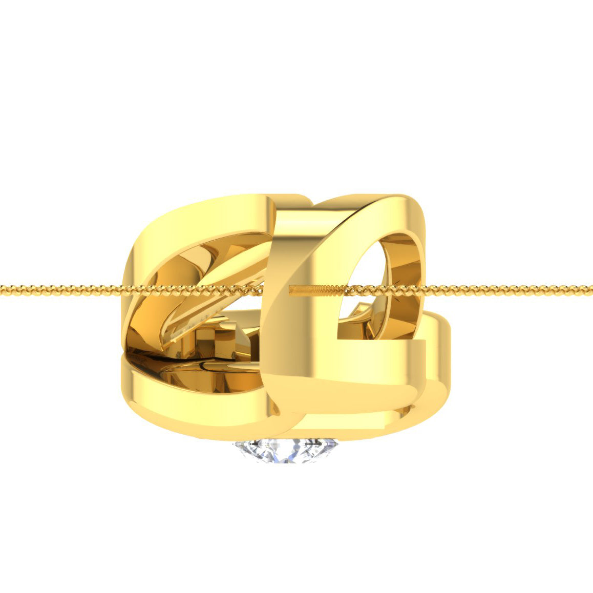 Tranquility Diamond Pendant 18K