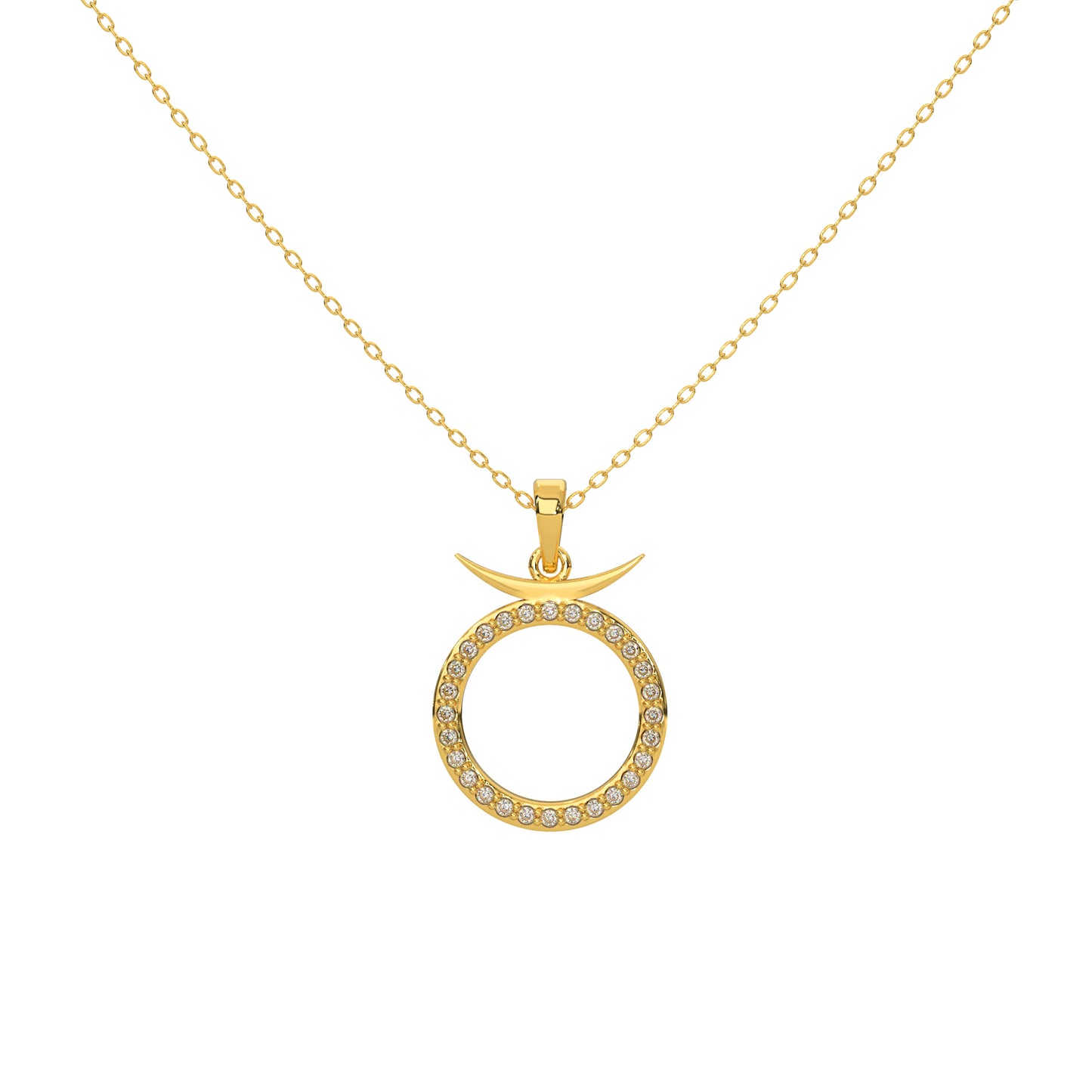 Enigmatic Eclipse Necklace 18k