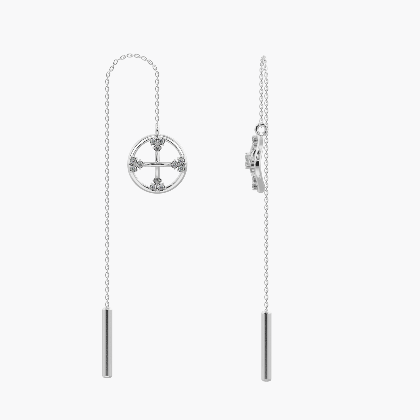 Chain Cascade Earrings 18K