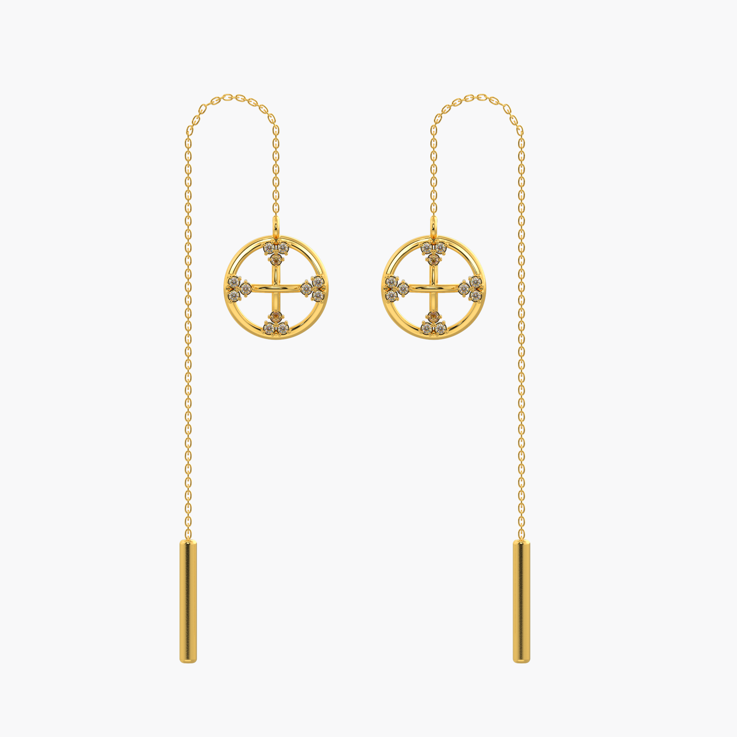 Chain Cascade Earrings 18K