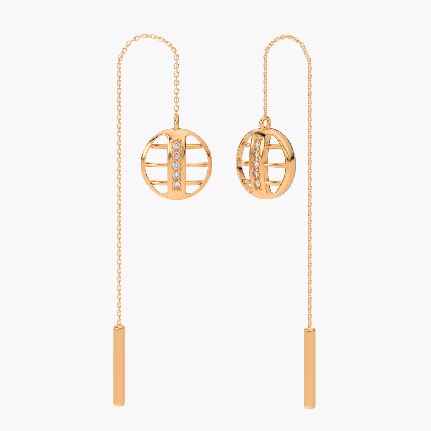 Serene Chain Hoops 18K