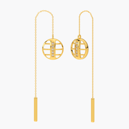Serene Chain Hoops 18K