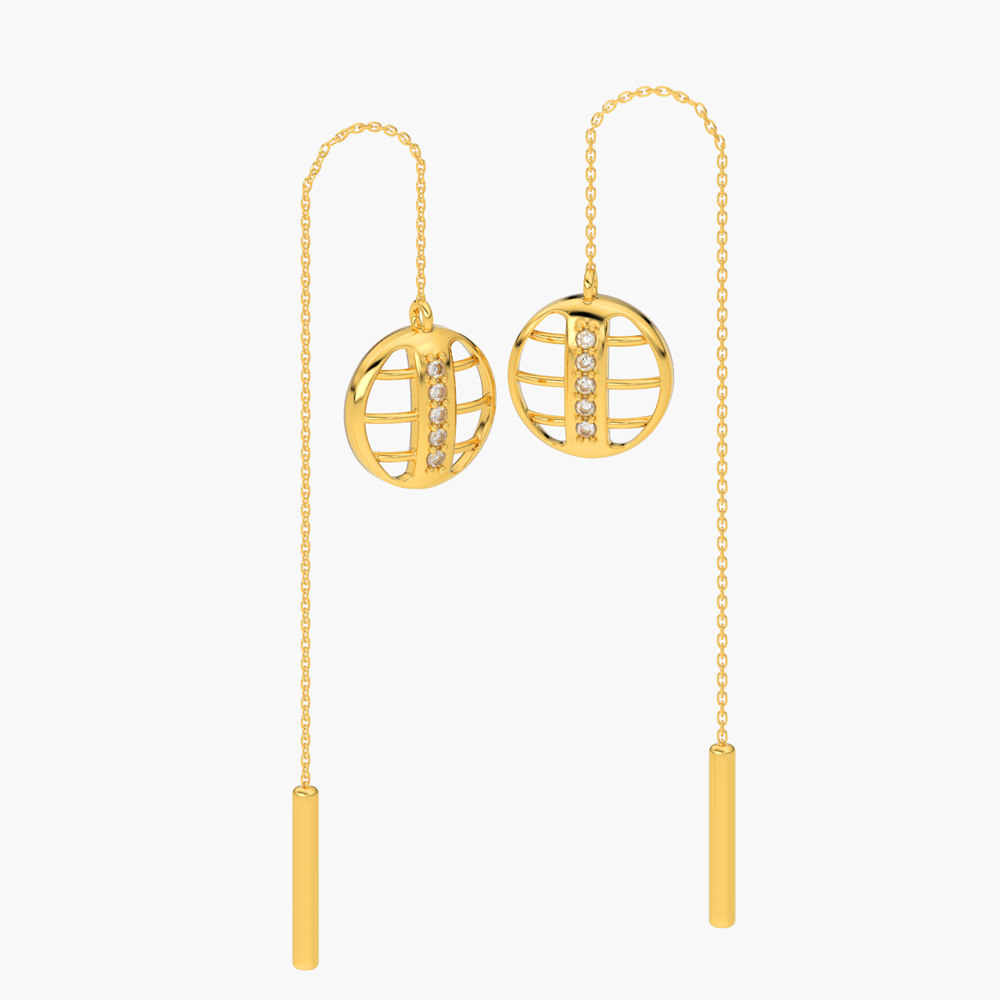 Serene Chain Hoops 18K