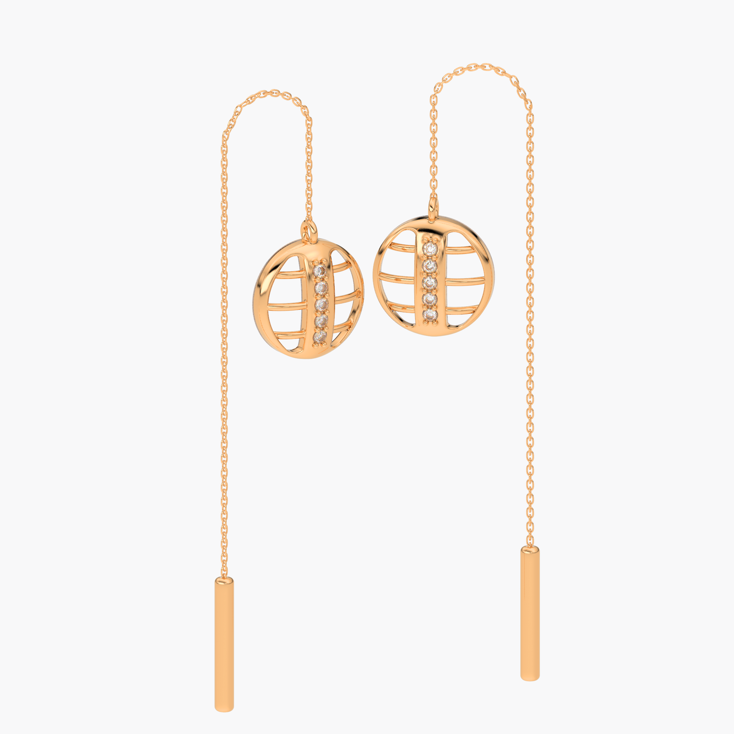 Serene Chain Hoops 18K