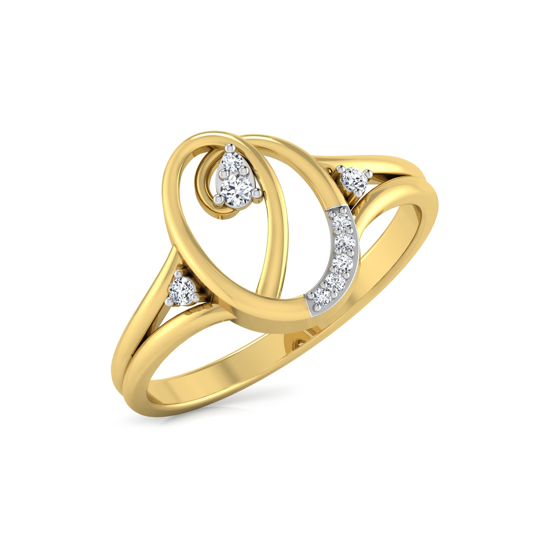 Ember Elegance Extravaganza 14Kt Diamond Ring