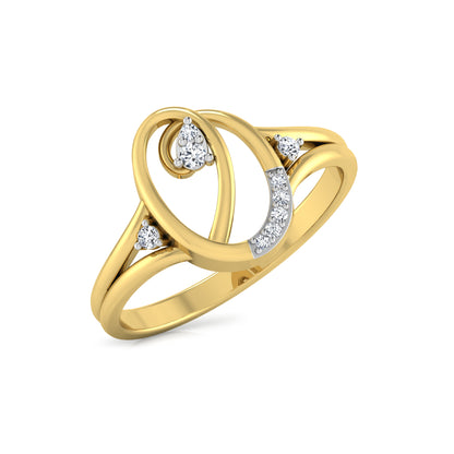 Ember Elegance Extravaganza 14Kt Diamond Ring