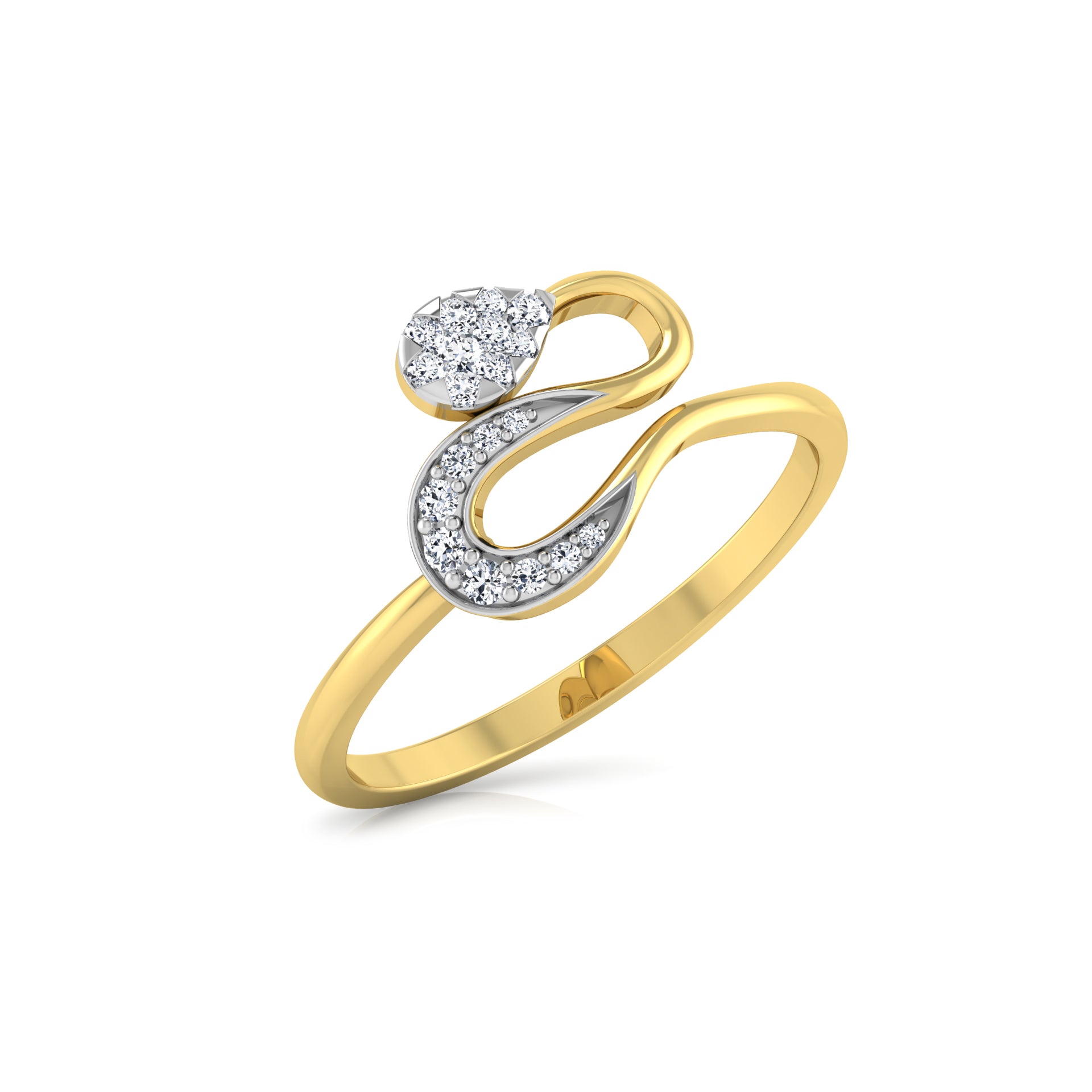 Enchanted Ember Essence 14Kt Diamond Ring