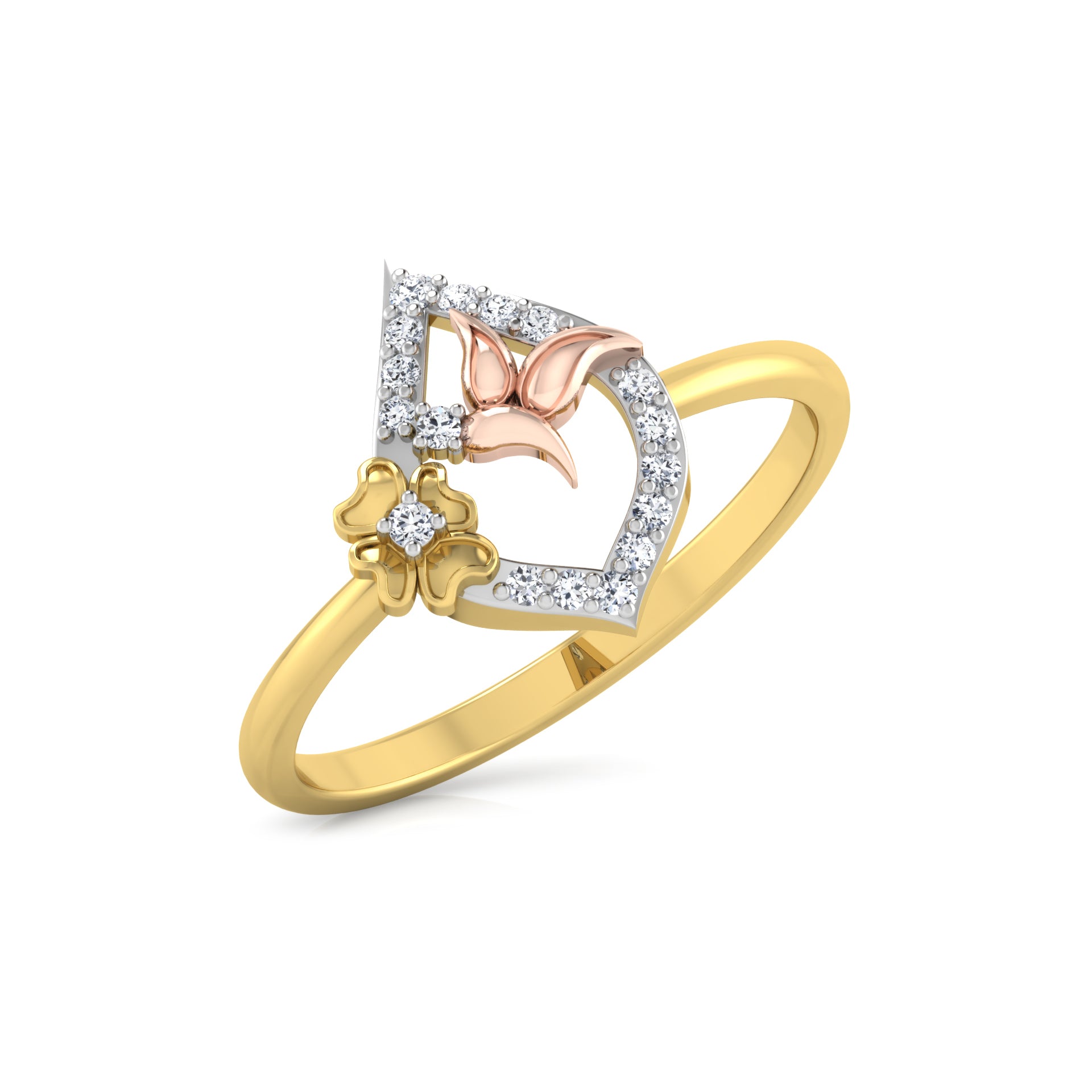 Lustrous Luminance Luster 14Kt Diamond Ring