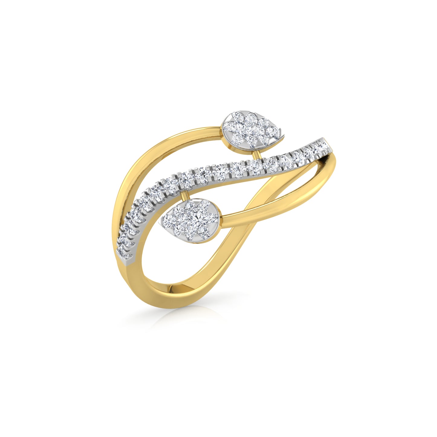 Tranquil Tempest Twilight 14Kt Diamond Ring