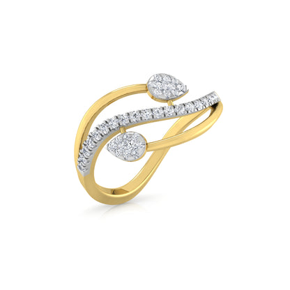 Tranquil Tempest Twilight 14Kt Diamond Ring