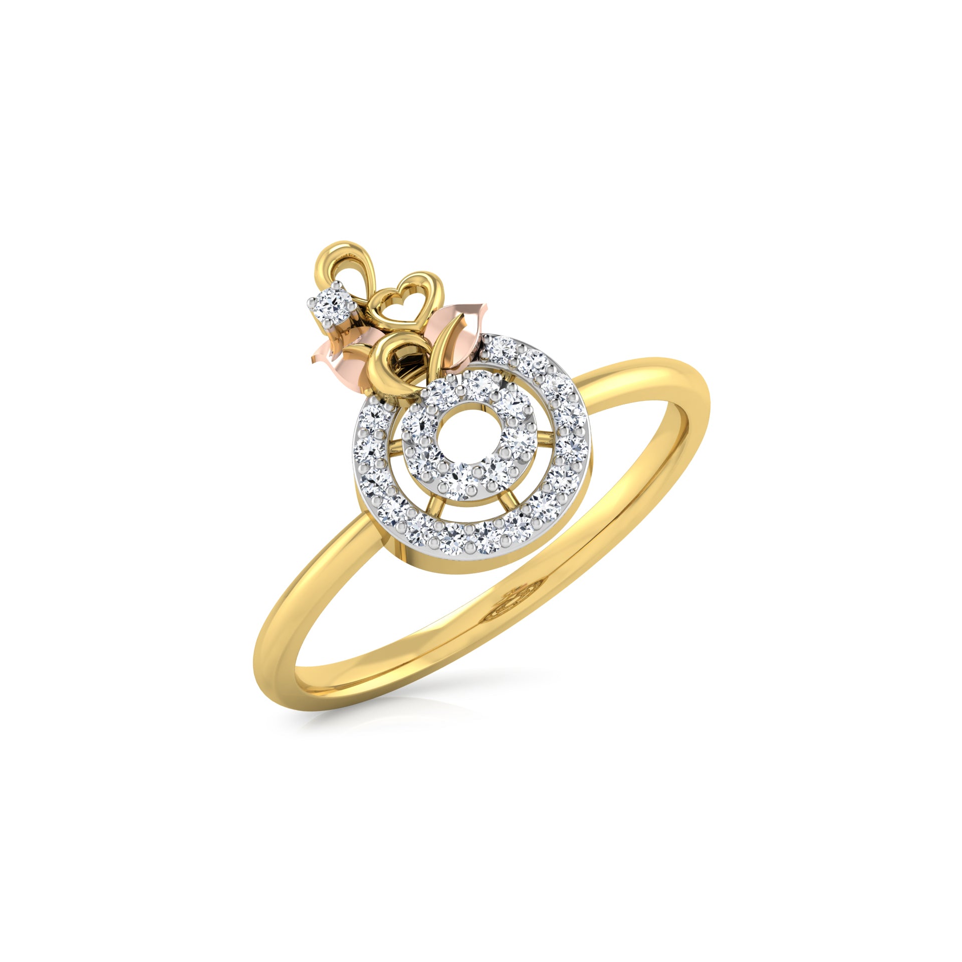 Rose Radiance 14Kt Diamond Ring