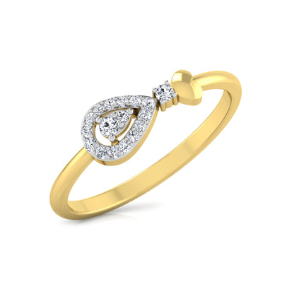 Blushing Blush Bouquet 14Kt Diamond Ring