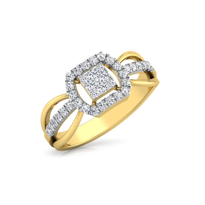 Celestial Citrine Cascade 18Kt Diamond Ring