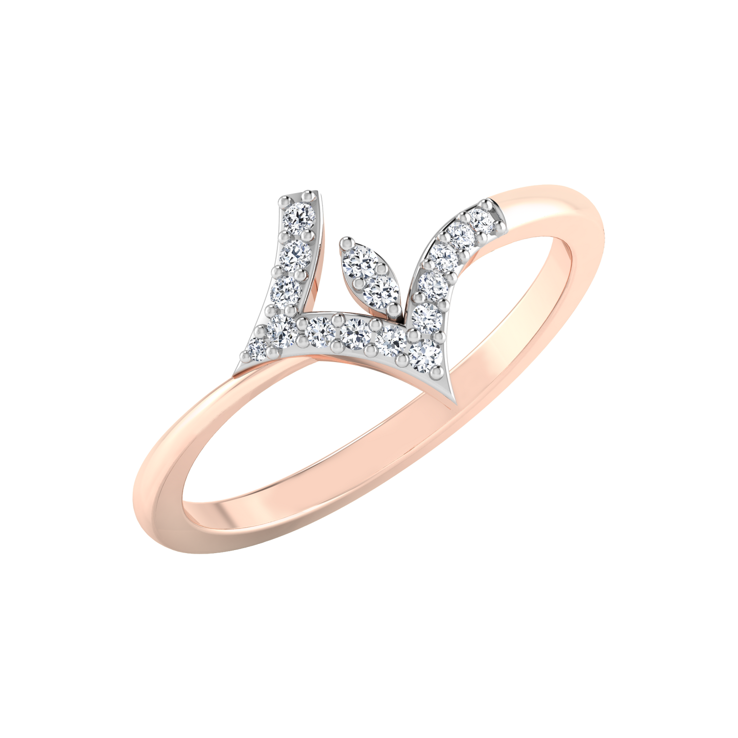 Ethereal Echo Elegance 14Kt Diamond Ring