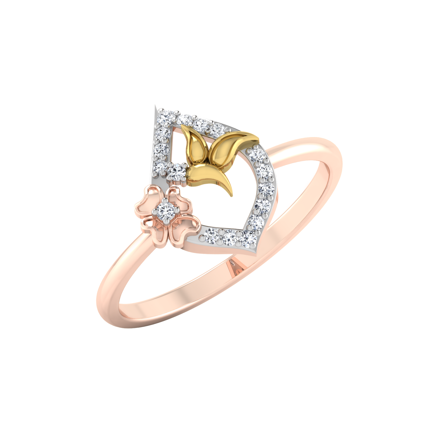 Lustrous Luminance Luster 14Kt Diamond Ring