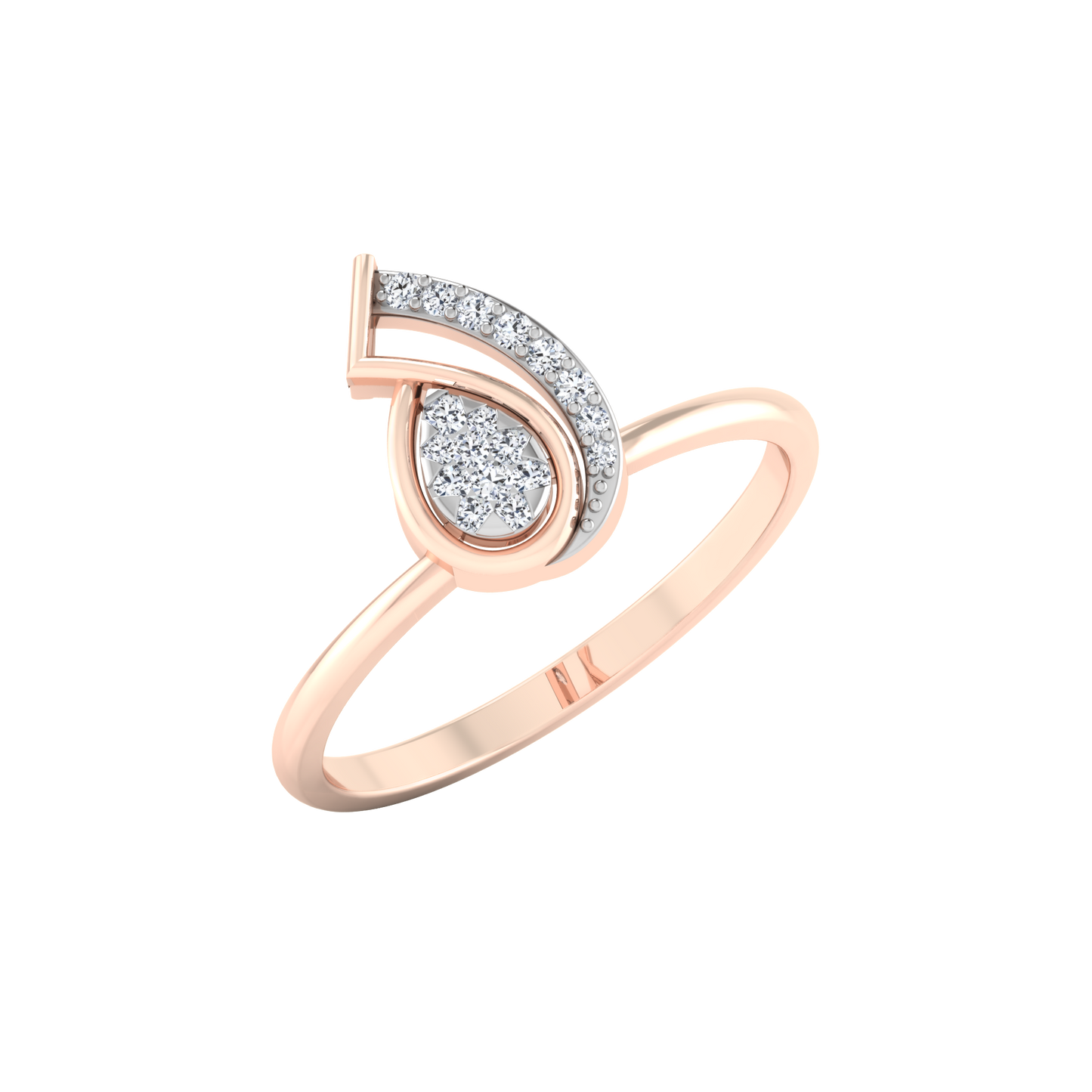 Aurora Azura Attraction 14Kt Diamond Ring