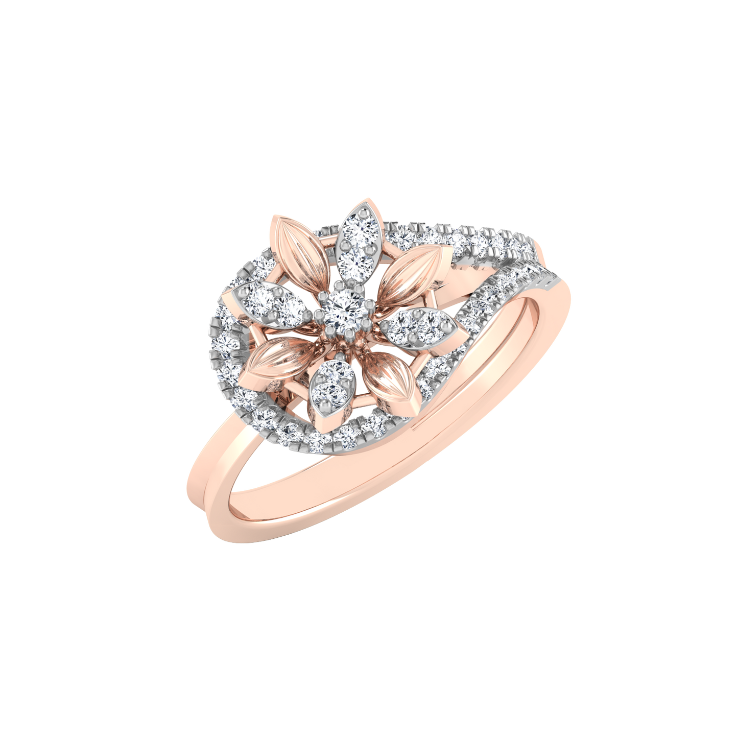 Prismatic Perfection Prism 14Kt Diamond Ring