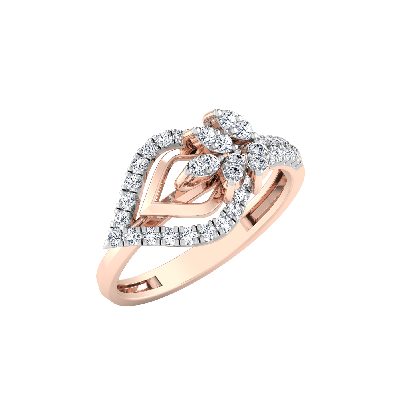 Shimmering Stardust Symphony 18Kt Diamond Ring