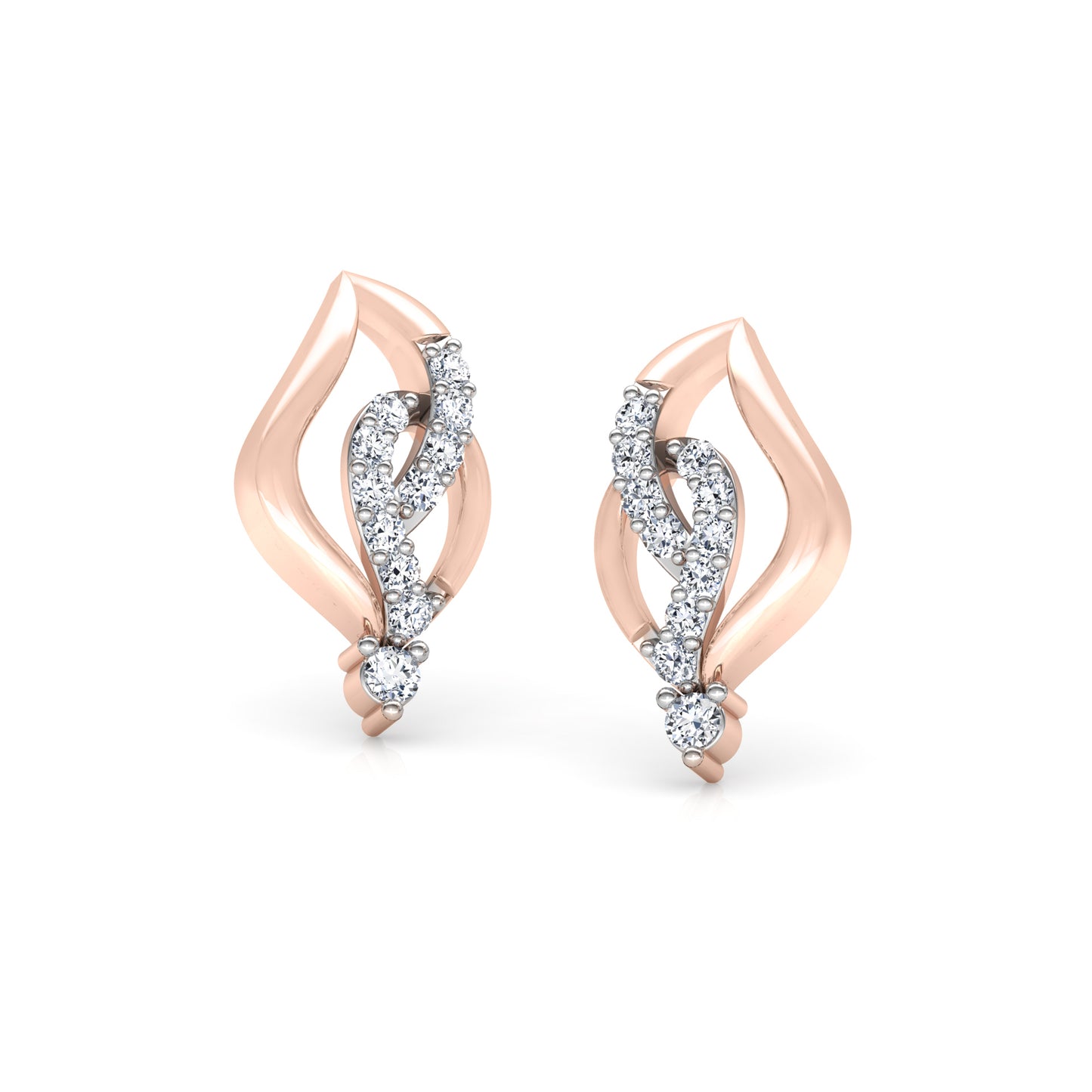 Radiant Rose Quartz Earrings 18K