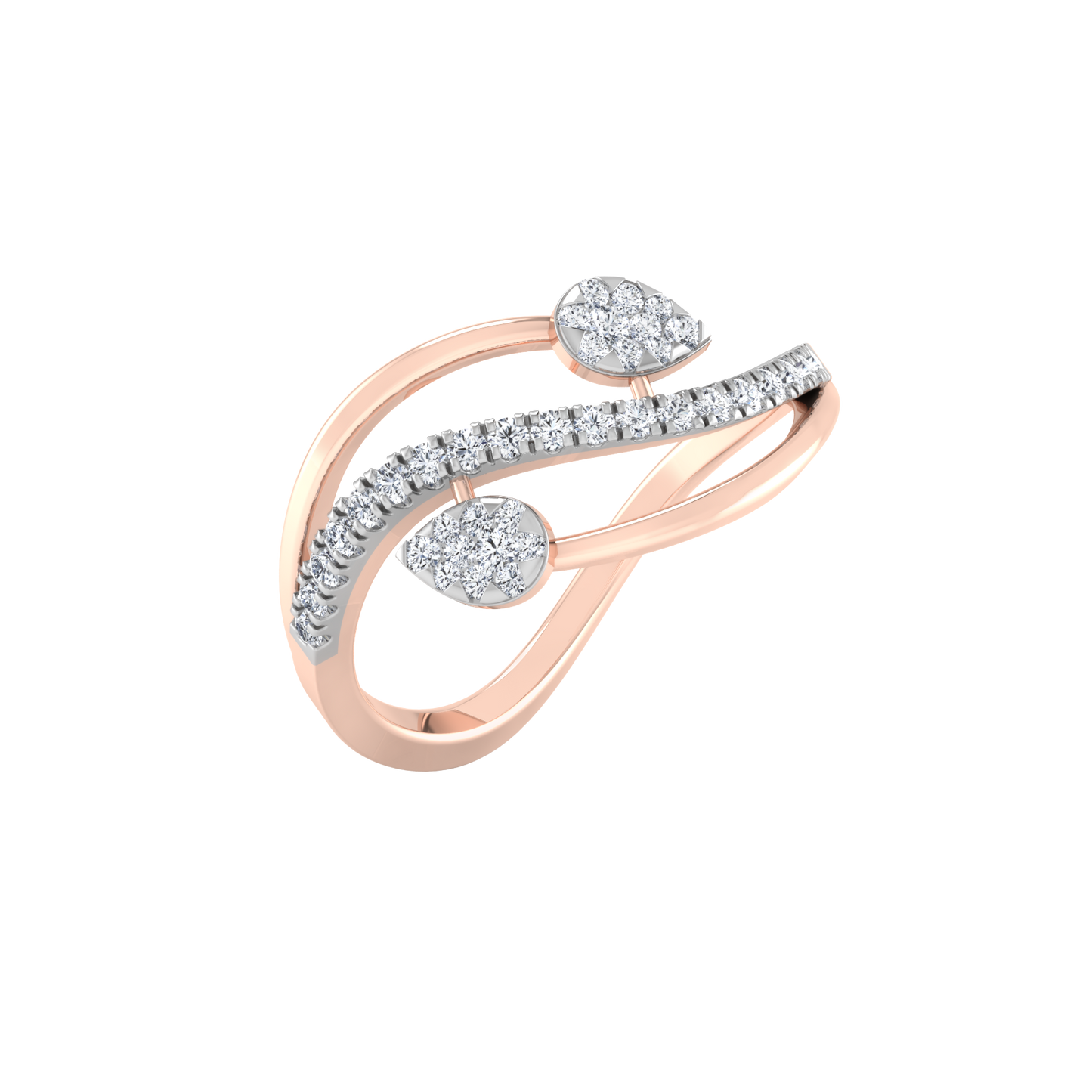 Tranquil Tempest Twilight 14Kt Diamond Ring