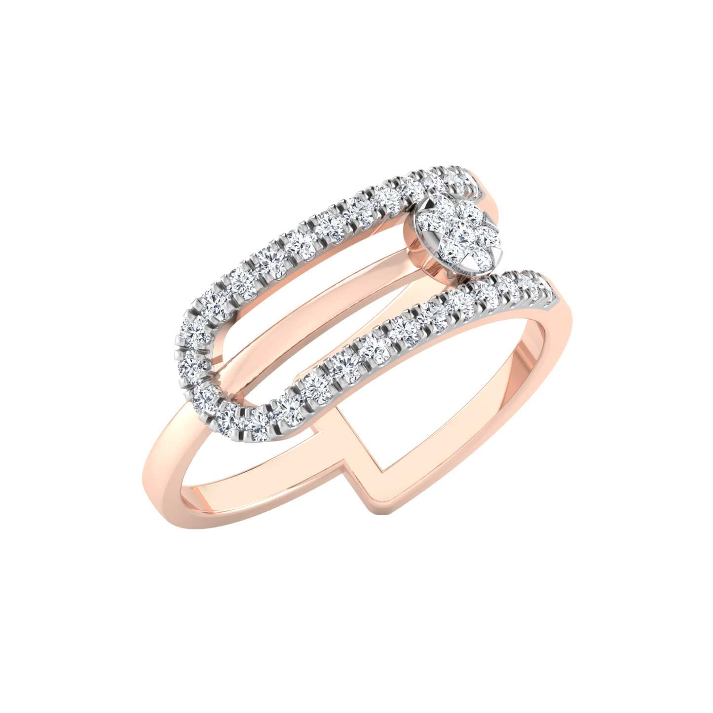 Rosewood Radiance 18Kt Diamond Ring