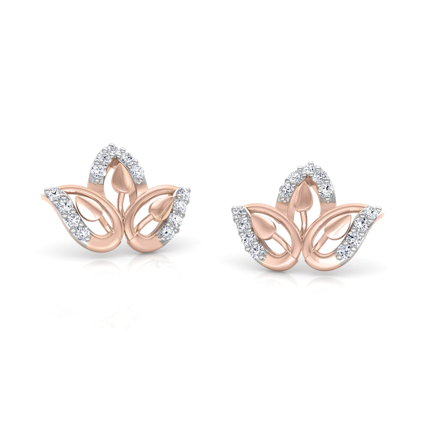 Shimmering Diamond Earrings