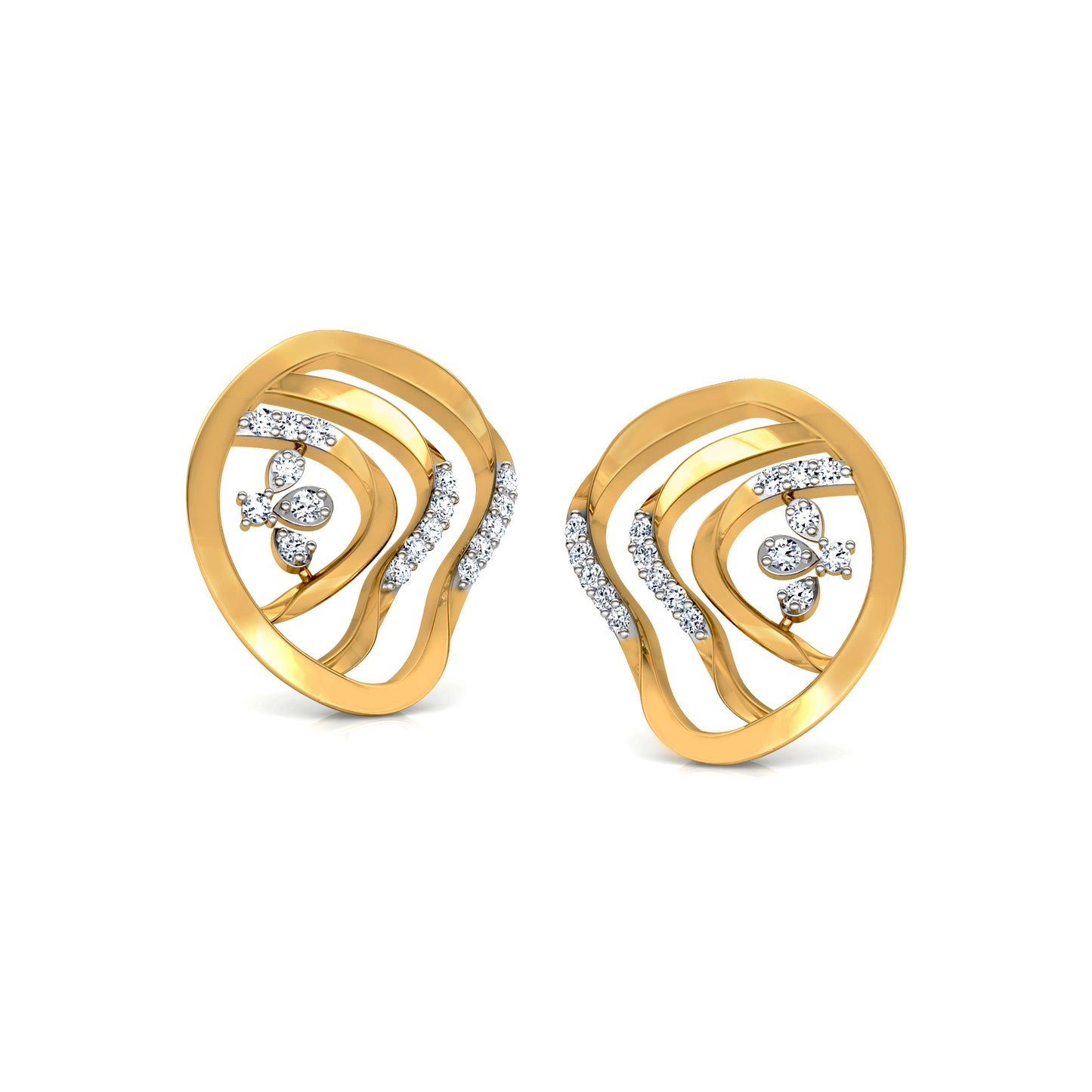 Elysian Echo Earrings 18K