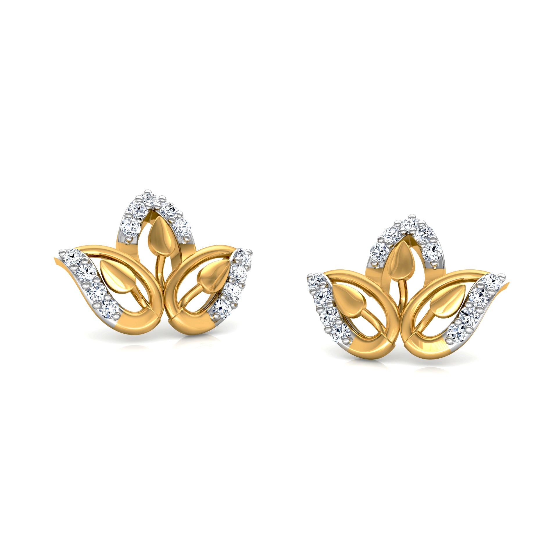Shimmering Diamond Earrings
